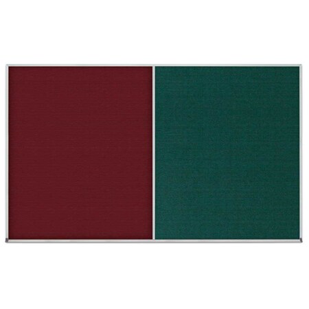 United Visual Products Double Door Radius Corkboard, 42"x32", Sat UV70025RC-SATIN-APRICOT